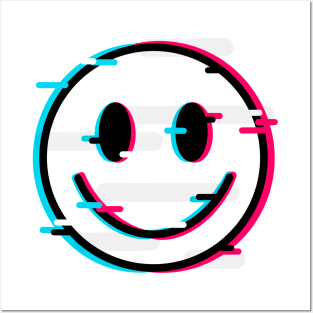 Glitch Smile Posters and Art